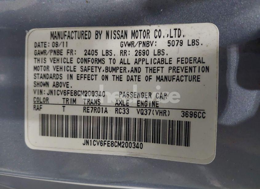 Photo 9 of 2012 Infiniti G37 (VIN JN1CV6FE8CM200340)