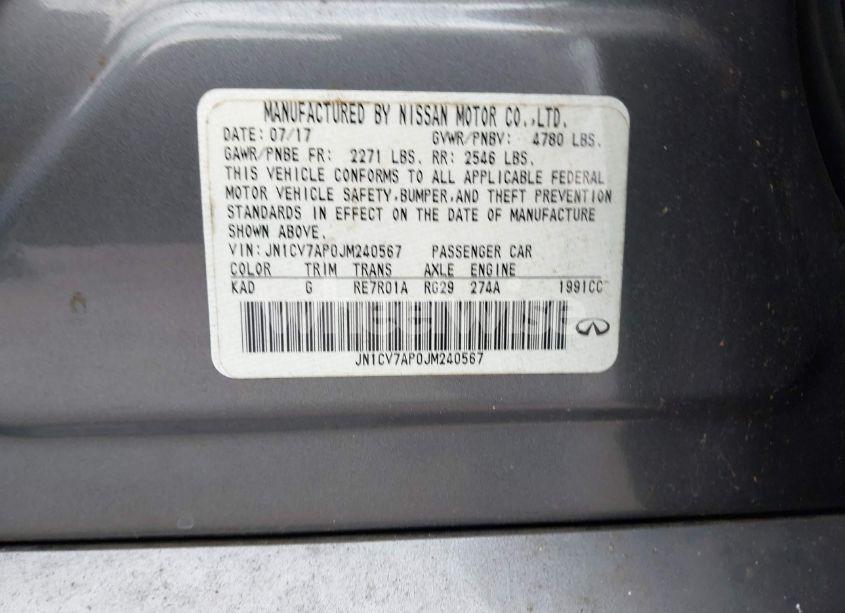 Photo 9 of 2018 Infiniti Q50 2.0T LUXE (VIN JN1CV7AP0JM240567)