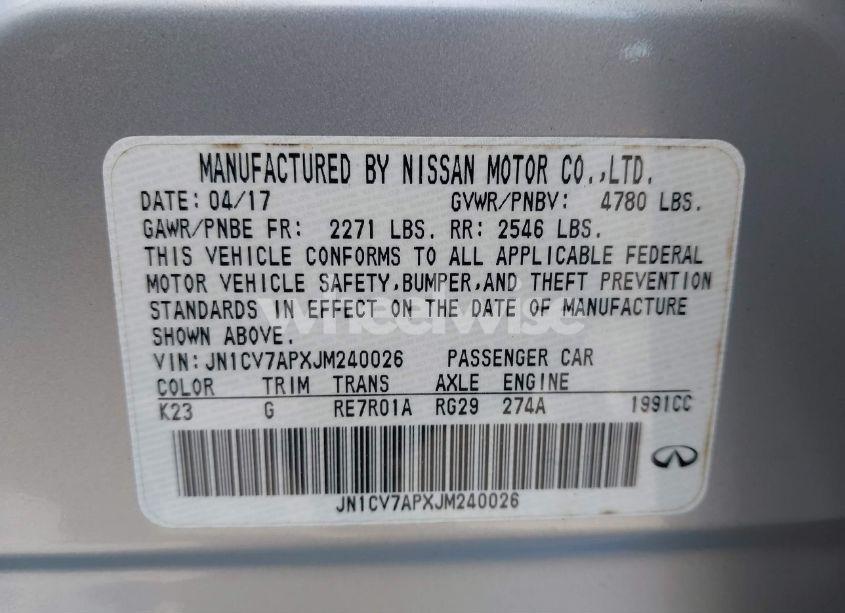 Photo 9 of 2018 Infiniti Q50 2.0T LUXE (VIN JN1CV7APXJM240026)