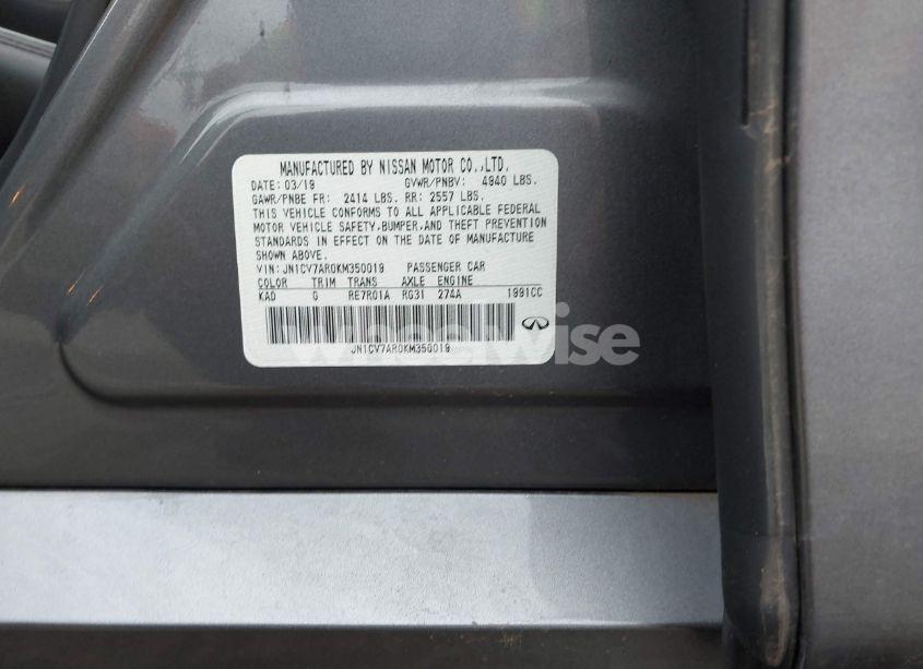 Photo 9 of 2019 Infiniti Q50 2.0T PURE (VIN JN1CV7AR0KM350019)