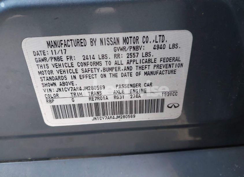 Photo 9 of 2018 Infiniti Q50 2.0T LUXE (VIN JN1CV7AR4JM280569)