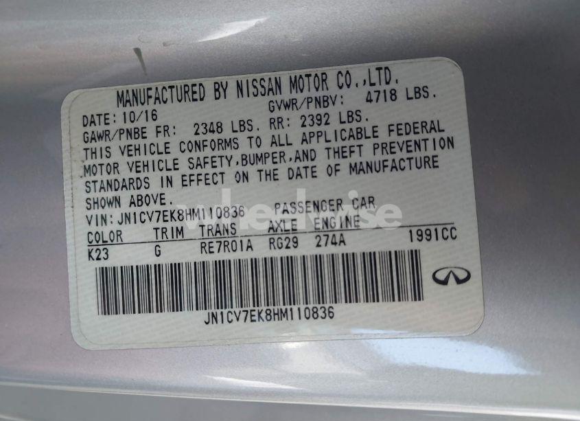 Photo 9 of 2017 Infiniti Q60 2.0T (VIN JN1CV7EK8HM110836)