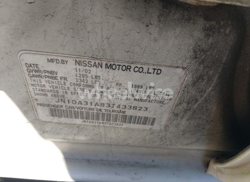 Photo 9 of 2003 Nissan Maxima GLE (VIN JN1DA31A83T433823)