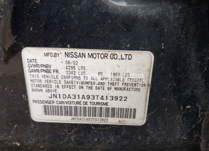 Photo 9 of 2003 Nissan Maxima SE (VIN JN1DA31A93T413922)