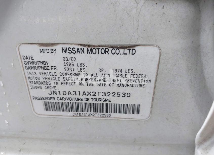 Photo 9 of 2002 Nissan Maxima GLE (VIN JN1DA31AX2T322530)