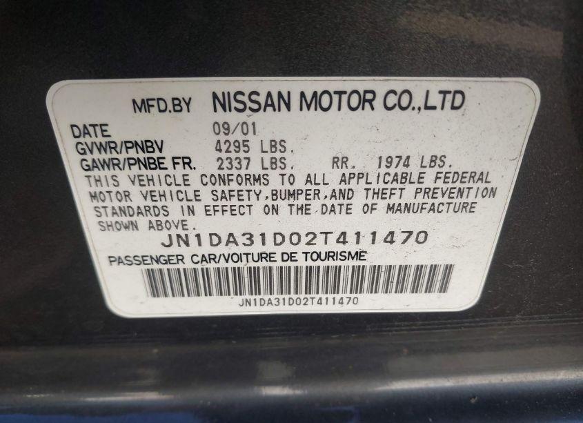 Photo 4 of 2002 Nissan Maxima GLE (VIN JN1DA31D02T411470)