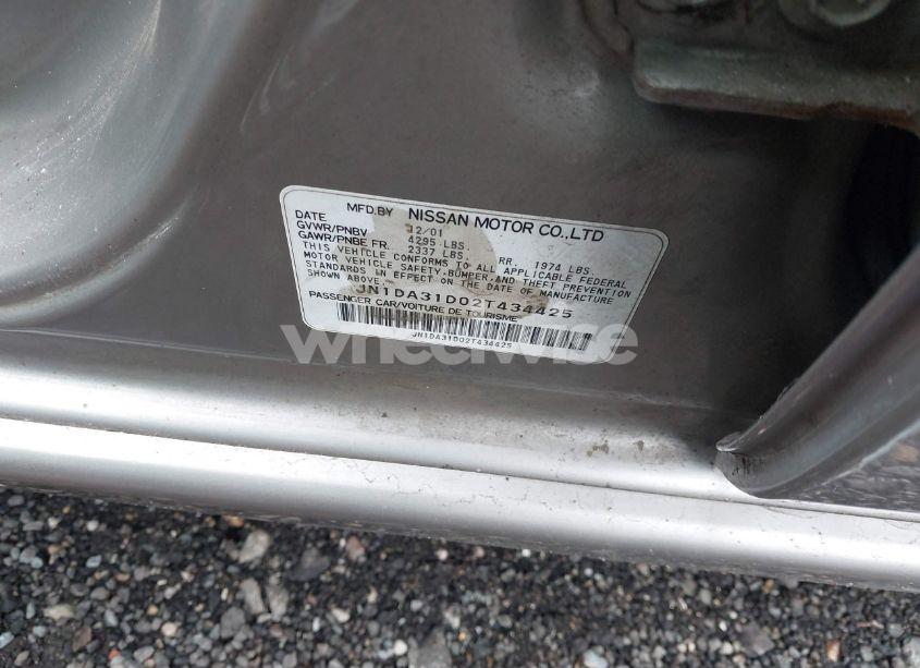 Photo 9 of 2002 Nissan Maxima SE (VIN JN1DA31D02T434425)