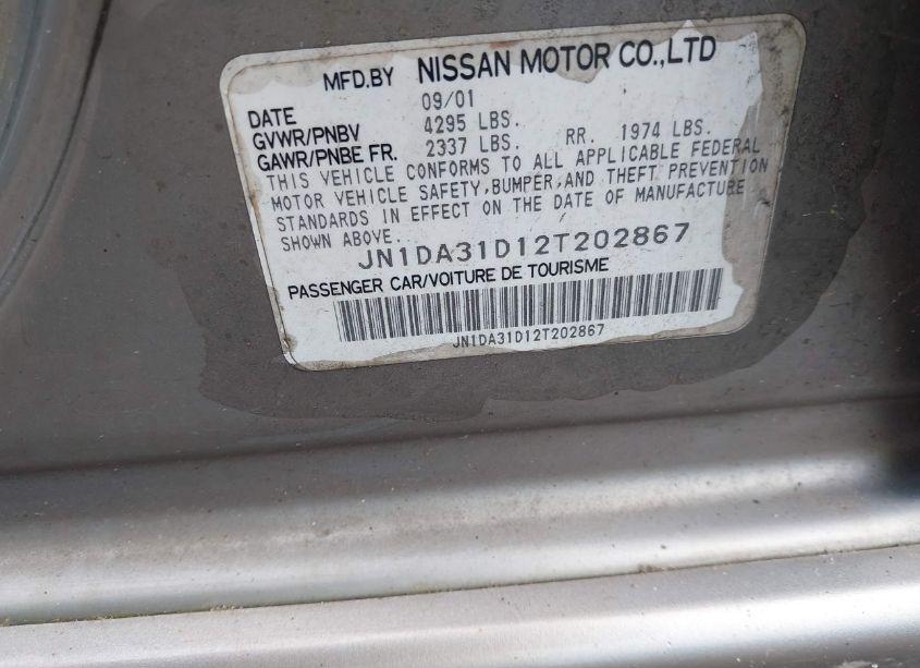 Photo 9 of 2002 Nissan Maxima GXE (VIN JN1DA31D12T202867)