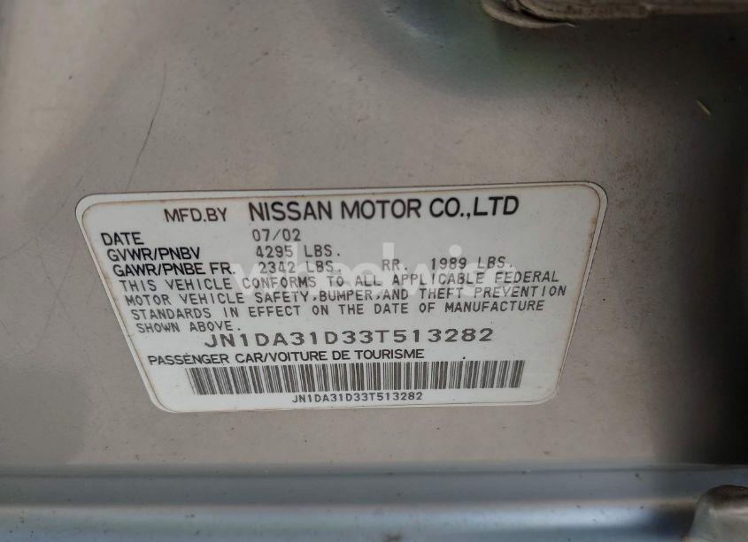 Photo 9 of 2003 Nissan Maxima SE (VIN JN1DA31D33T513282)