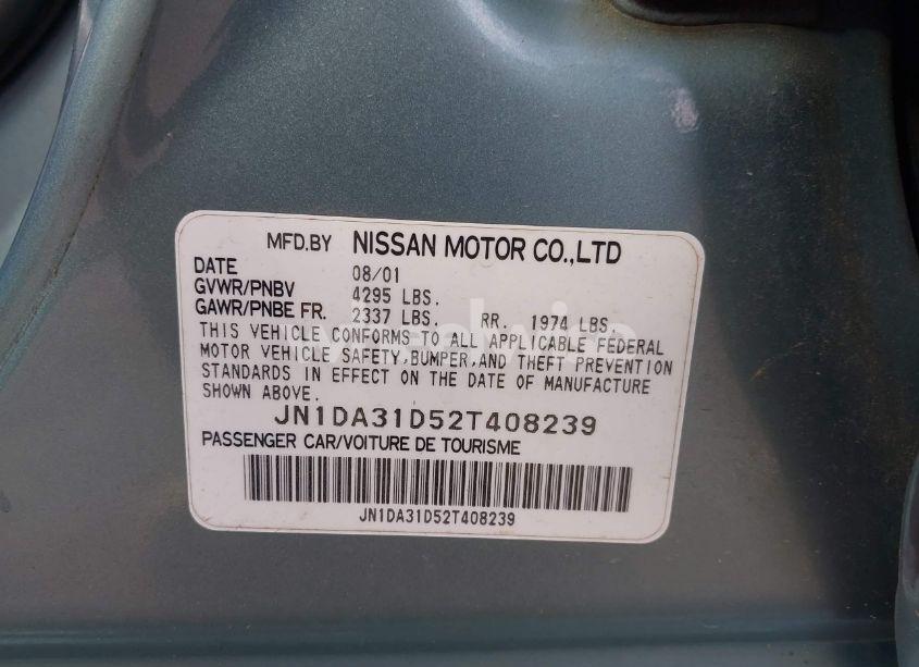 Photo 9 of 2002 Nissan Maxima GLE (VIN JN1DA31D52T408239)