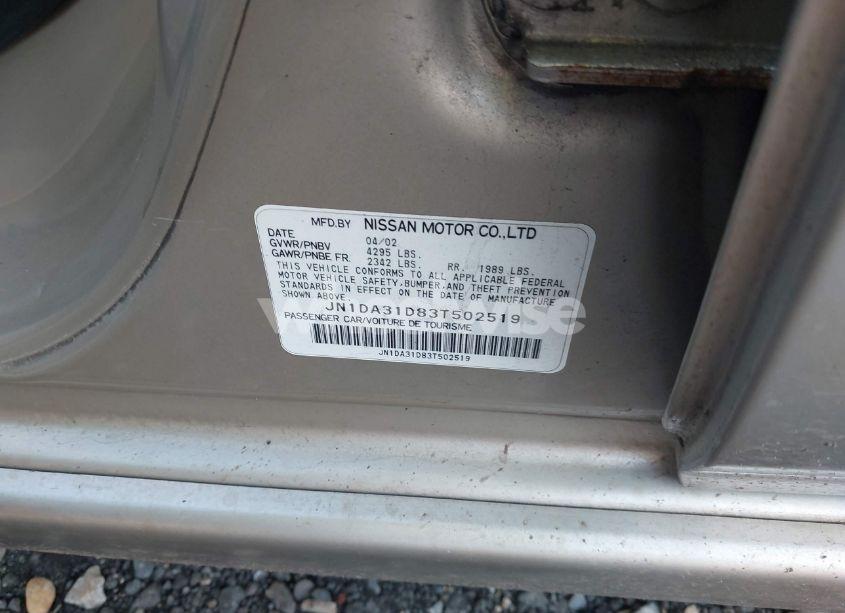 Photo 9 of 2003 Nissan Maxima SE (VIN JN1DA31D83T502519)
