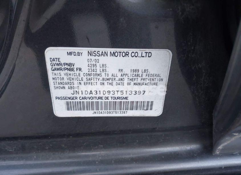Photo 9 of 2003 Nissan Maxima SE (VIN JN1DA31D93T513397)