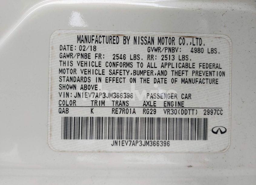 Photo 9 of 2018 Infiniti Q50 3.0T LUXE (VIN JN1EV7AP3JM366396)