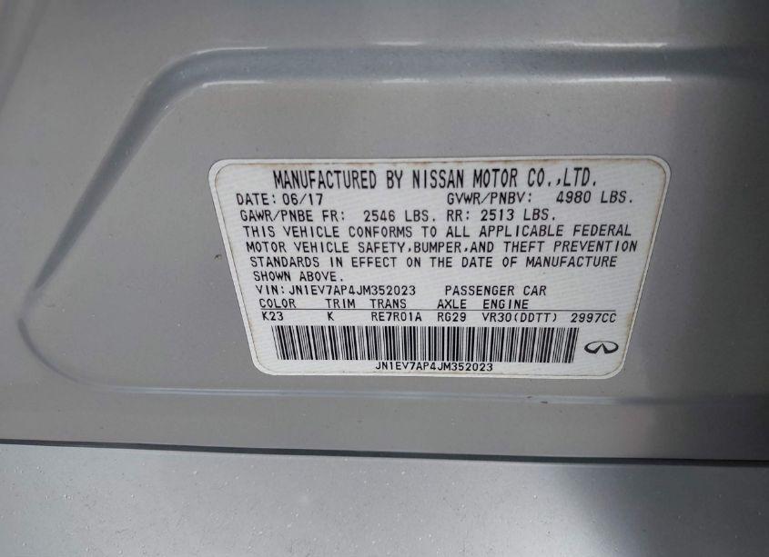 Photo 9 of 2018 Infiniti Q50 3.0T LUXE (VIN JN1EV7AP4JM352023)