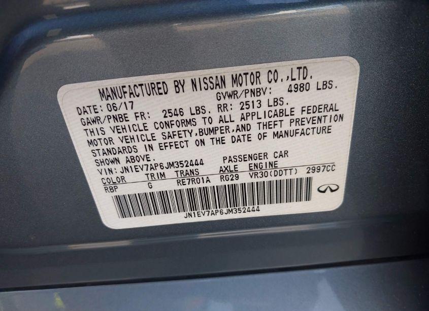 Photo 9 of 2018 Infiniti Q50 3.0T LUXE (VIN JN1EV7AP6JM352444)