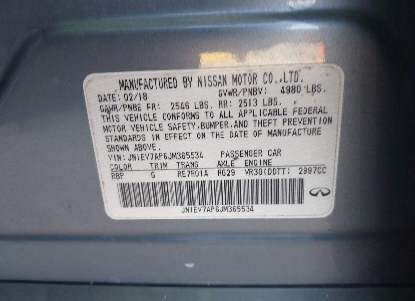 Photo 9 of 2018 Infiniti Q50 3.0T LUXE (VIN JN1EV7AP6JM365534)