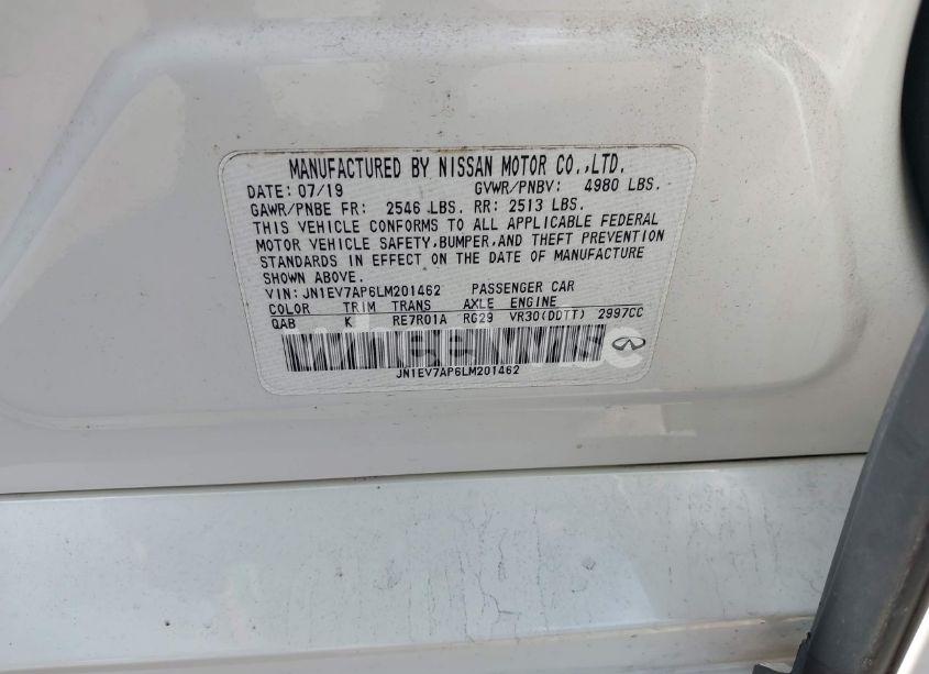 Photo 9 of 2020 Infiniti Q50 LUXE (VIN JN1EV7AP6LM201462)