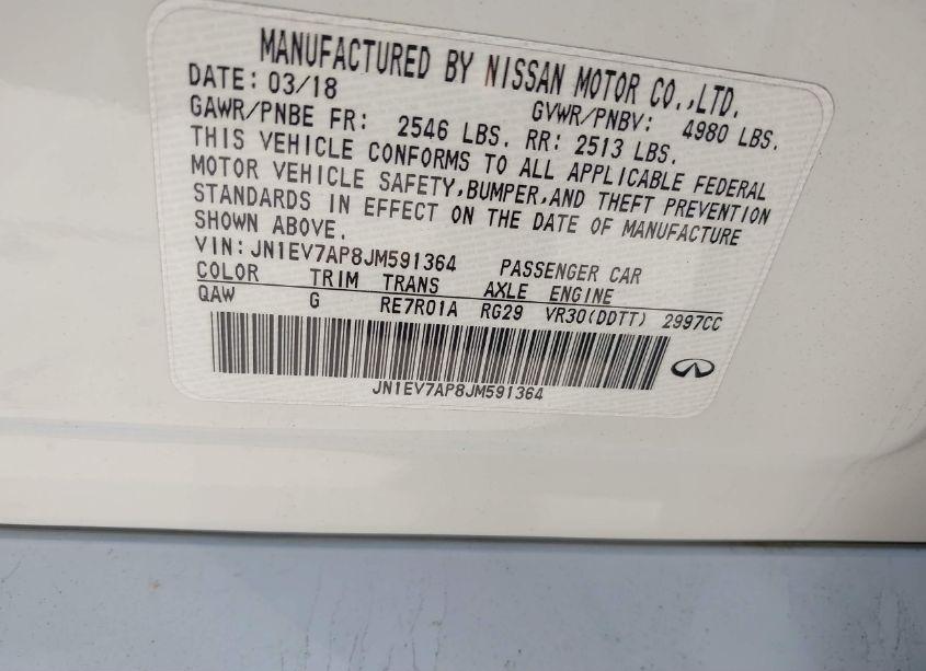 Photo 9 of 2018 Infiniti Q50 3.0T LUXE (VIN JN1EV7AP8JM591364)