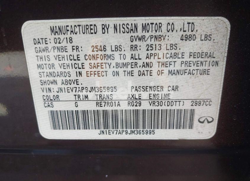 Photo 9 of 2018 Infiniti Q50 3.0T LUXE (VIN JN1EV7AP9JM365995)