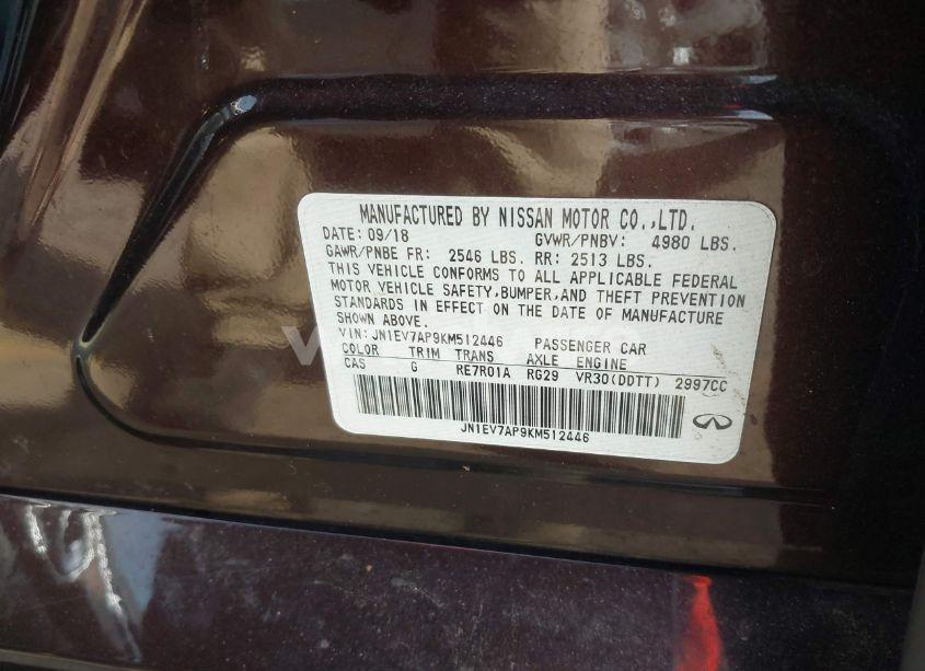 Photo 9 of 2019 Infiniti Q50 3.0T LUXE (VIN JN1EV7AP9KM512446)