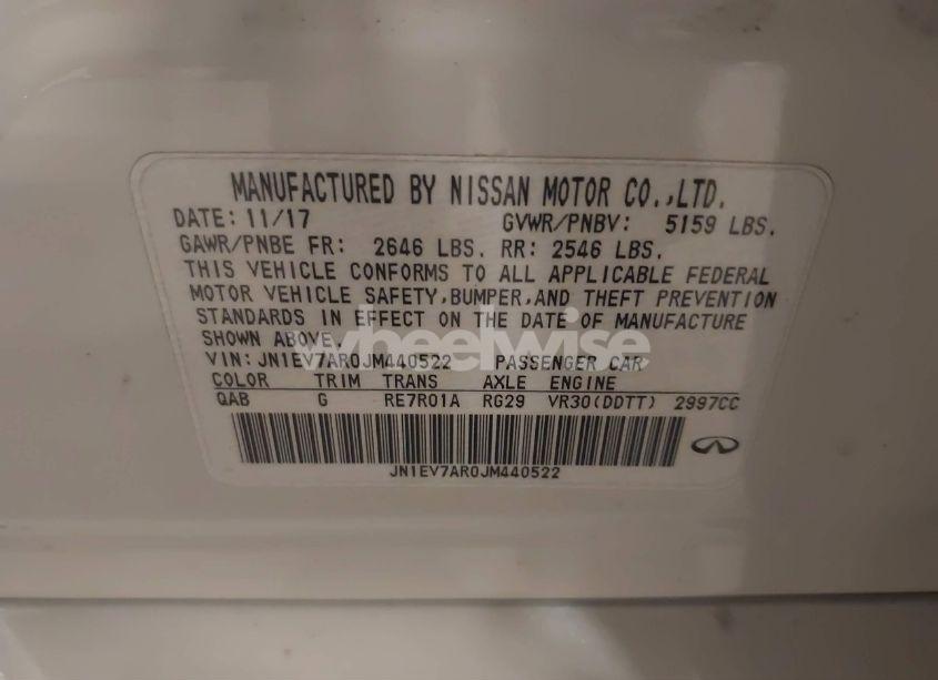 Photo 9 of 2018 Infiniti Q50 3.0T LUXE (VIN JN1EV7AR0JM440522)