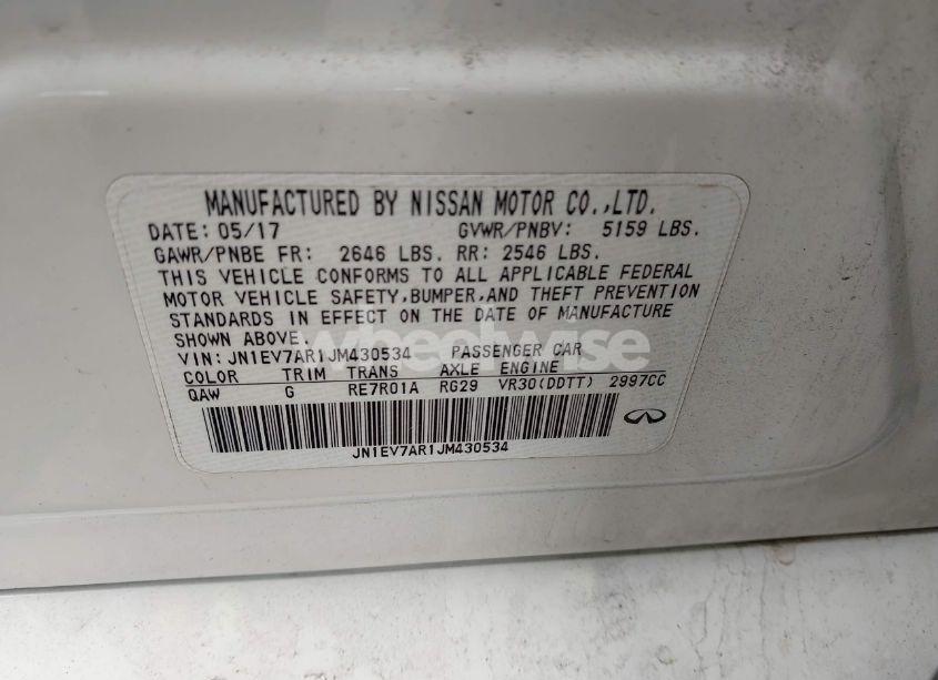 Photo 9 of 2018 Infiniti Q50 3.0T LUXE (VIN JN1EV7AR1JM430534)