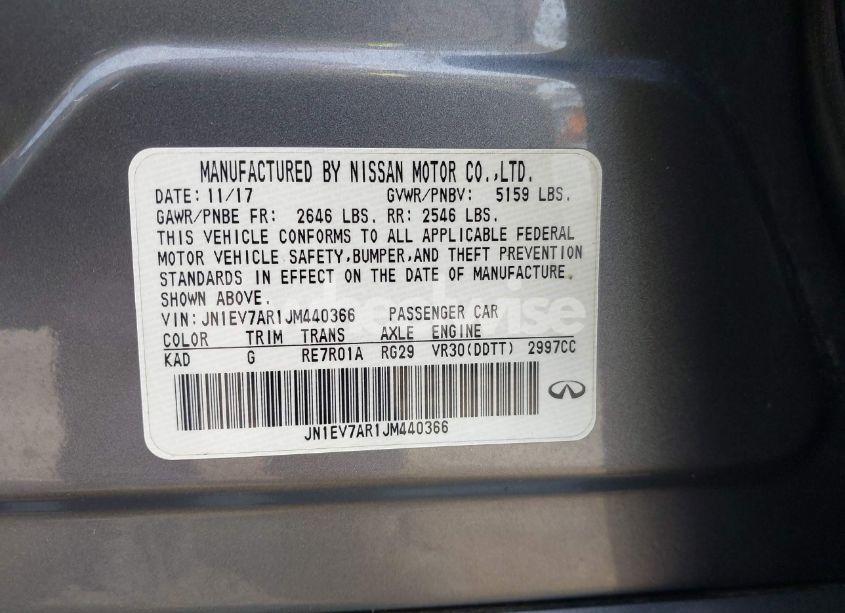 Photo 9 of 2018 Infiniti Q50 3.0T LUXE (VIN JN1EV7AR1JM440366)