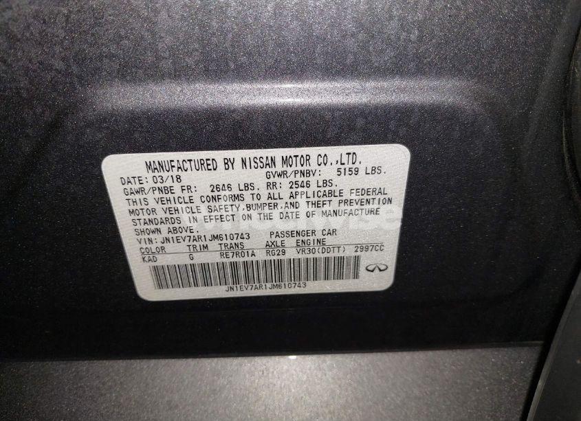 Photo 9 of 2018 Infiniti Q50 3.0T LUXE (VIN JN1EV7AR1JM610743)