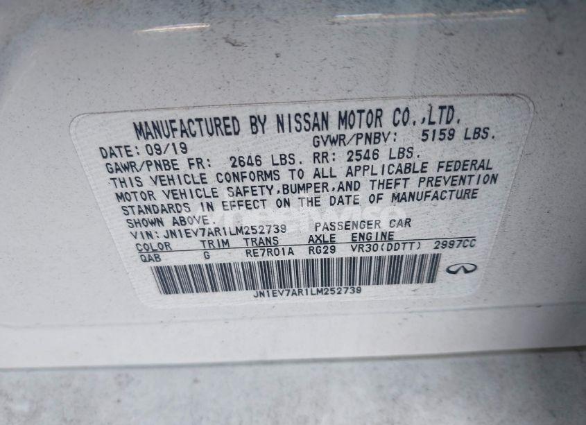 Photo 9 of 2020 Infiniti Q50 SPORT AWD (VIN JN1EV7AR1LM252739)