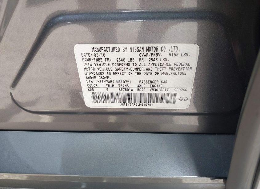 Photo 9 of 2018 Infiniti Q50 (VIN JN1EV7AR2JM610721)