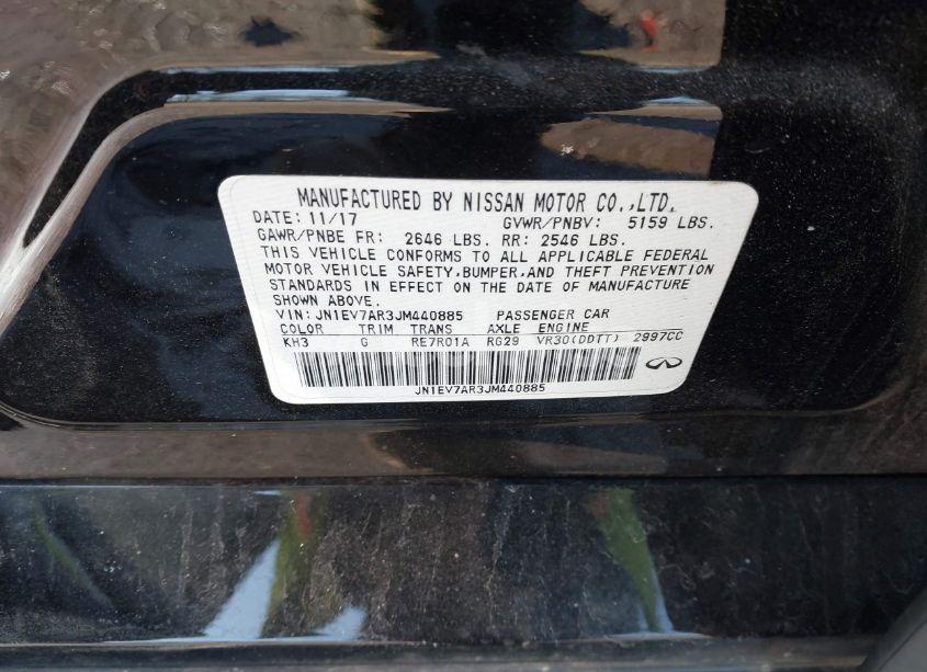 Photo 9 of 2018 Infiniti Q50 3.0T SPORT (VIN JN1EV7AR3JM440885)