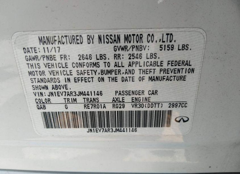 Photo 9 of 2018 Infiniti Q50 3.0T LUXE (VIN JN1EV7AR3JM441146)