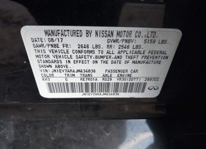 Photo 9 of 2018 Infiniti Q50 3.0T LUXE (VIN JN1EV7AR4JM434836)