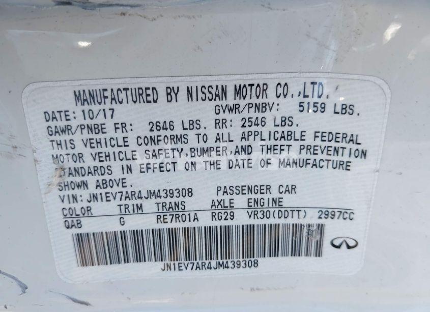 Photo 9 of 2018 Infiniti Q50 3.0T LUXE (VIN JN1EV7AR4JM439308)