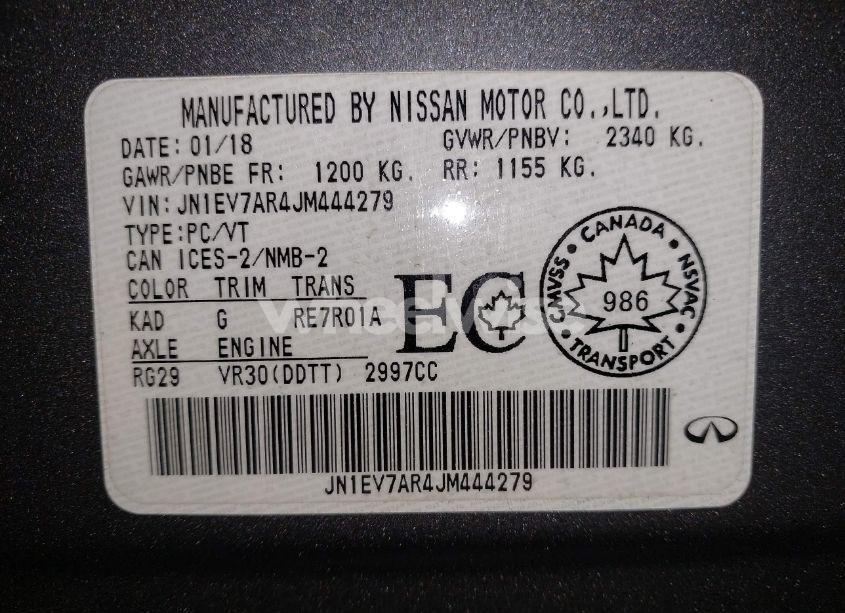 Photo 9 of 2018 Infiniti Q50 3.0T LUXE/3.0T SPORT (VIN JN1EV7AR4JM444279)