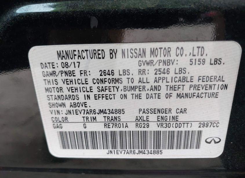 Photo 9 of 2018 Infiniti Q50 3.0T LUXE (VIN JN1EV7AR6JM434885)