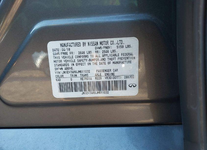 Photo 9 of 2018 Infiniti Q50 3.0T LUXE (VIN JN1EV7AR6JM611032)