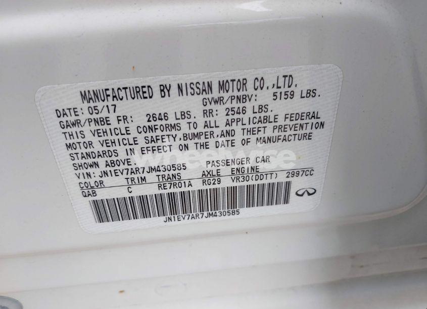 Photo 9 of 2018 Infiniti Q50 3.0T LUXE (VIN JN1EV7AR7JM430585)