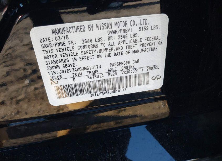 Photo 9 of 2018 Infiniti Q50 3.0T LUXE (VIN JN1EV7AR8JM610173)