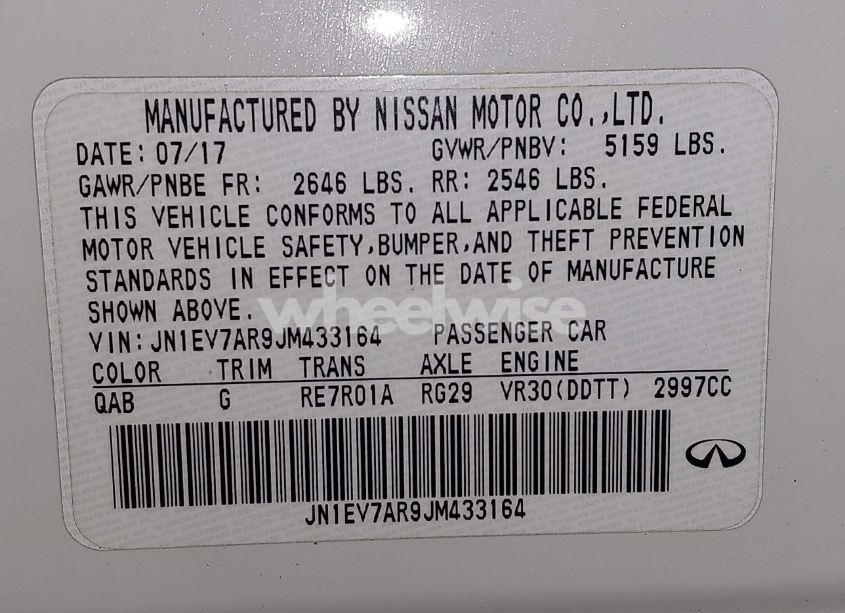 Photo 9 of 2018 Infiniti Q50 3.0T LUXE (VIN JN1EV7AR9JM433164)