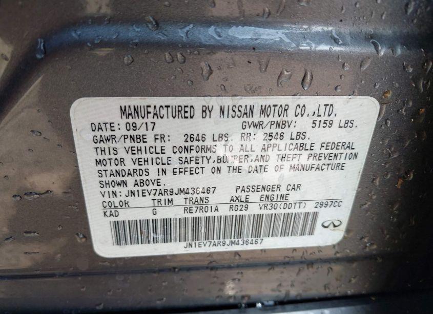 Photo 9 of 2018 Infiniti Q50 3.0T LUXE (VIN JN1EV7AR9JM436467)