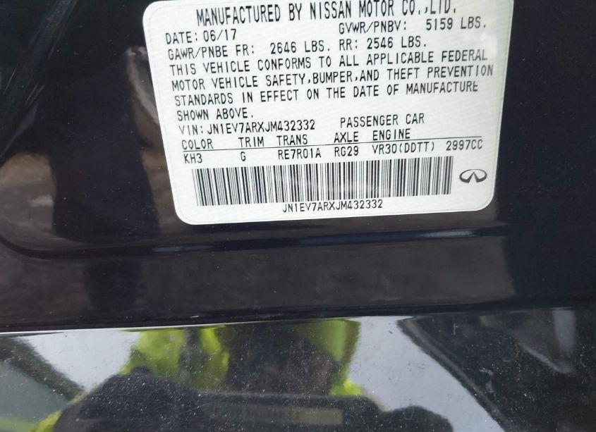 Photo 9 of 2018 Infiniti Q50 3.0T LUXE (VIN JN1EV7ARXJM432332)