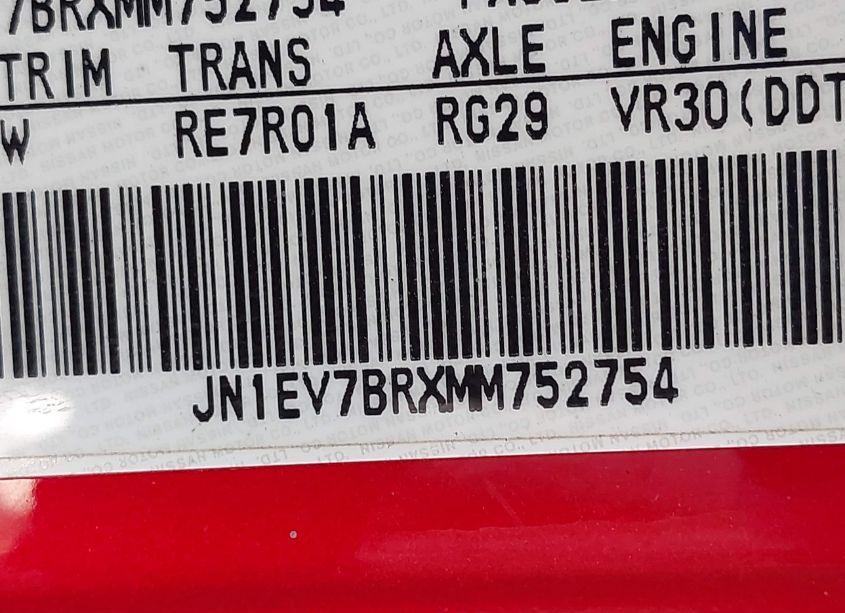 Photo 9 of 2021 Infiniti Q50 LUXE AWD (VIN JN1EV7BRXMM752754)