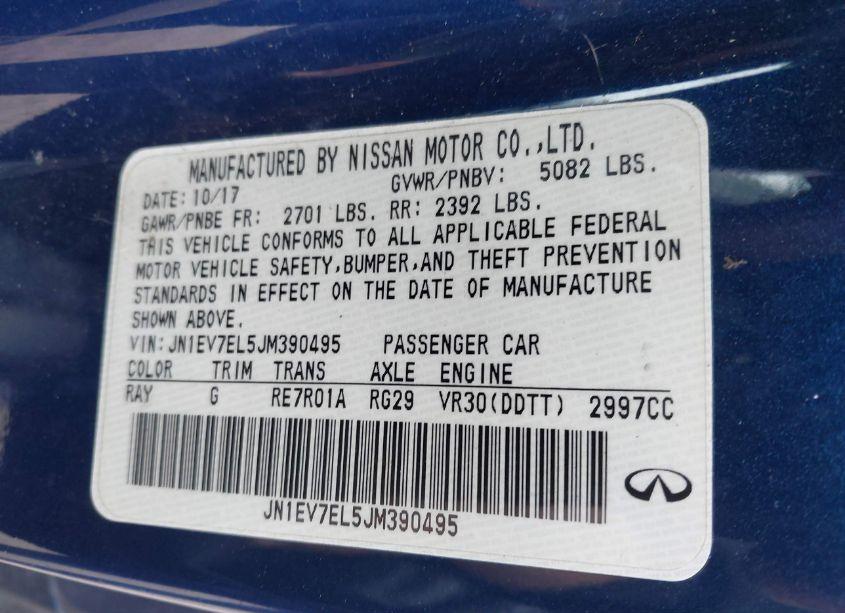 Photo 9 of 2018 Infiniti Q60 3.0T LUXE (VIN JN1EV7EL5JM390495)