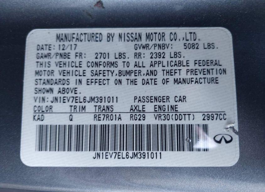 Photo 9 of 2018 Infiniti Q60 3.0T LUXE (VIN JN1EV7EL6JM391011)