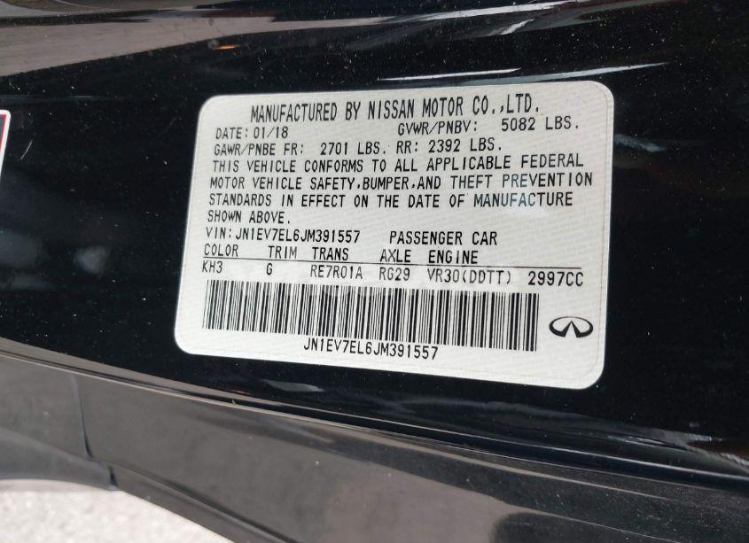 Photo 9 of 2018 Infiniti Q60 3.0T LUXE (VIN JN1EV7EL6JM391557)