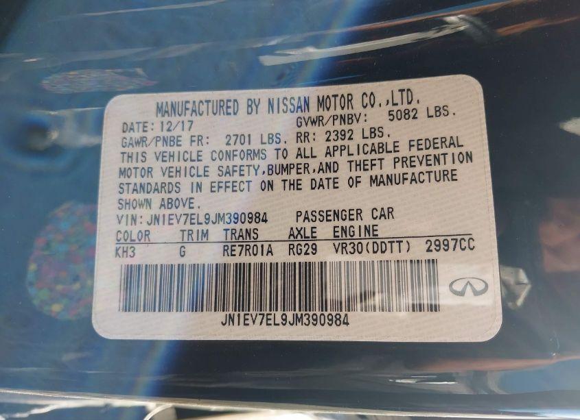 Photo 9 of 2018 Infiniti Q60 3.0T LUXE (VIN JN1EV7EL9JM390984)