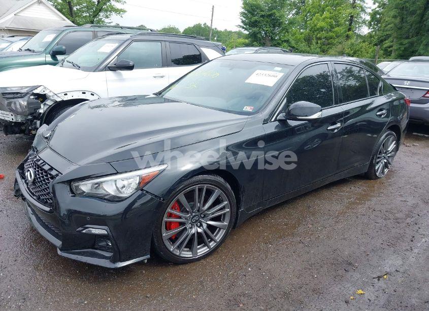 Photo 2 of 2021 Infiniti Q50 RED SPORT 400 (VIN JN1FV7DP8MM850293)