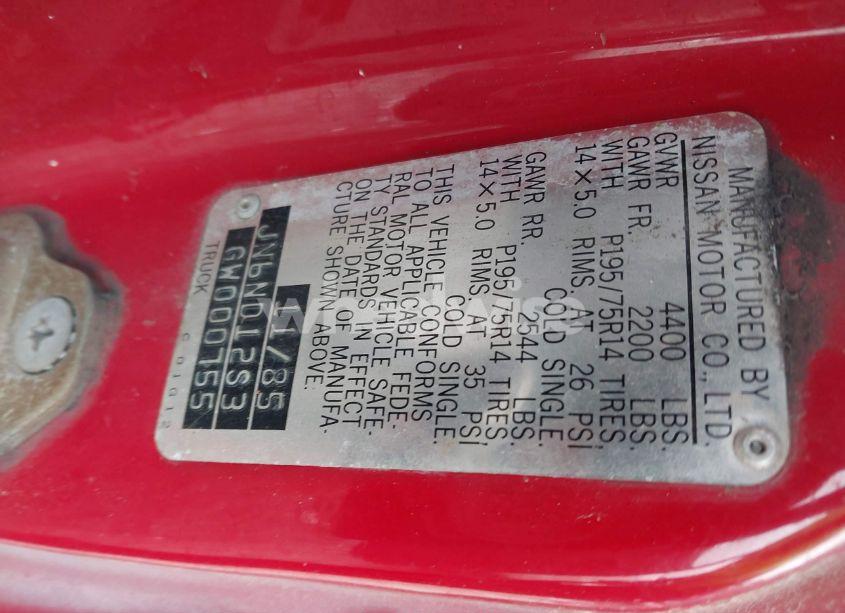 Photo 9 of 1986 Nissan D21 LONG BED (VIN JN6ND12S3GW000755)