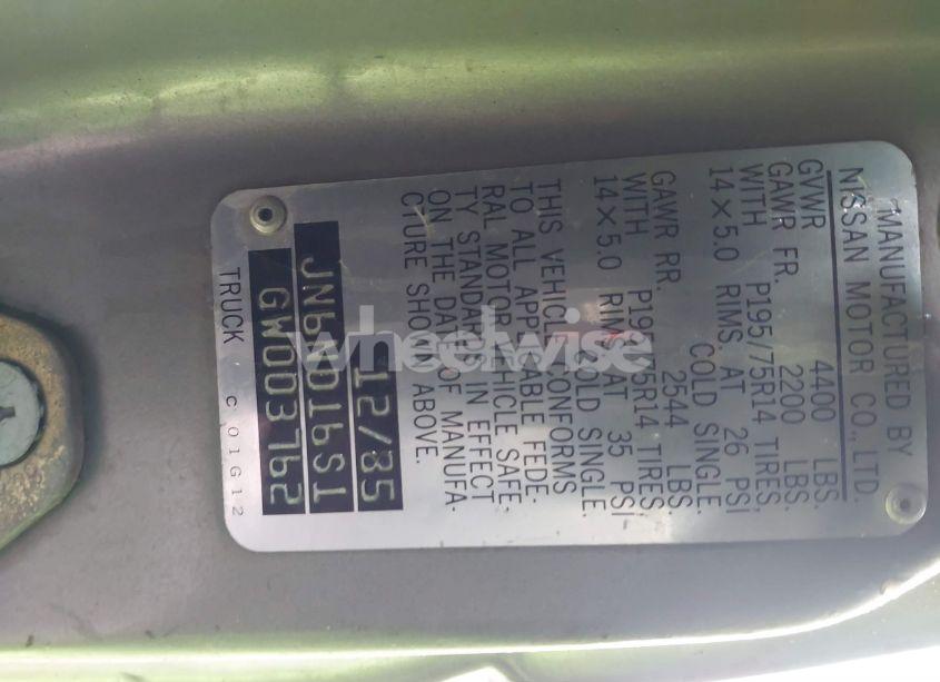 Photo 9 of 1986 Nissan D21 KING CAB (VIN JN6ND16S1GW003762)